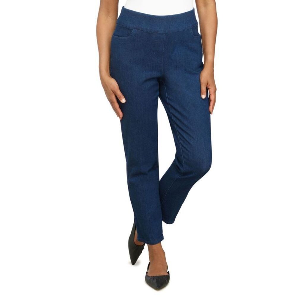 Petite Women's Super Stretch Comfort Short Length Jeans Dark Denim 12P